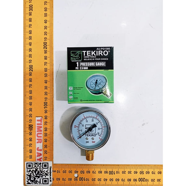 TEKIRO MANOMETER 2.5 Bar Pressure Gauge pengukur tekanan Compressor