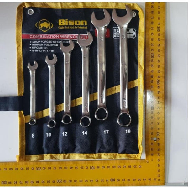 BISON PROMO Kunci Ring Pas Set 8 -19 mm stanley