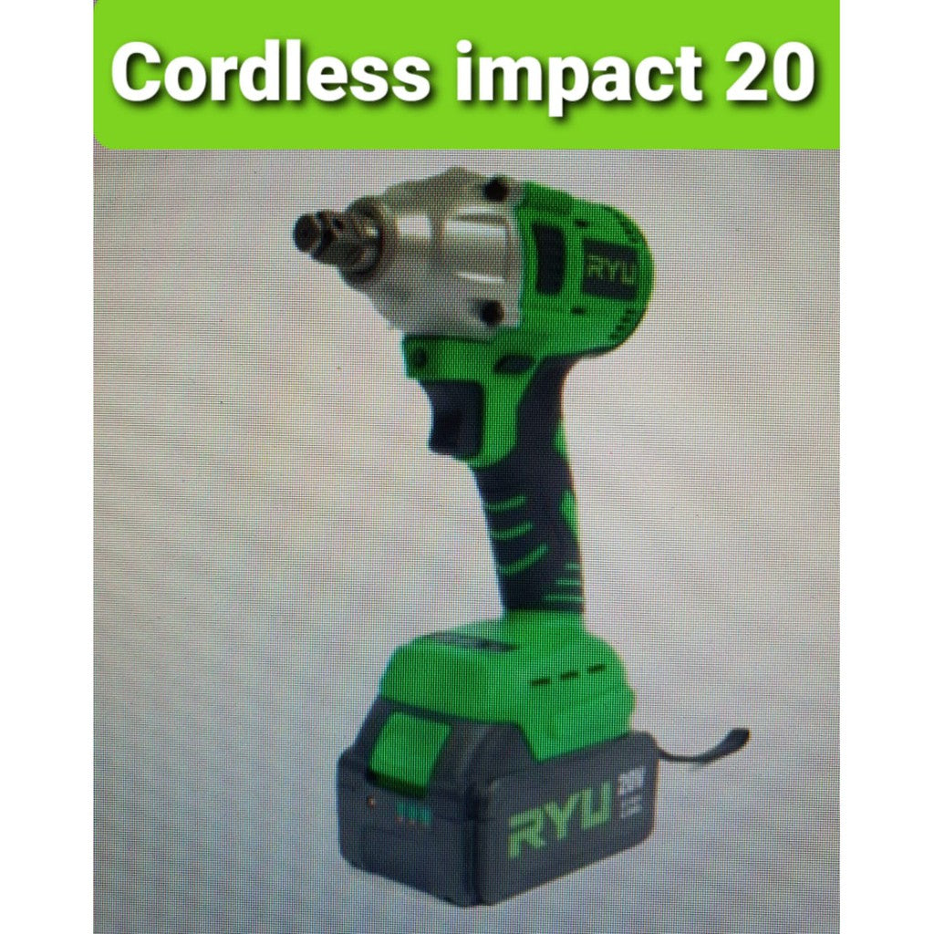 Cordless drill ryu discount impact drill 20v