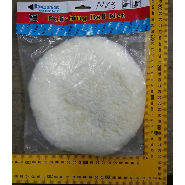 Polishing Wol 7" Refill Kain Woll Poles Mobil, Wool Polisher 7 Inch