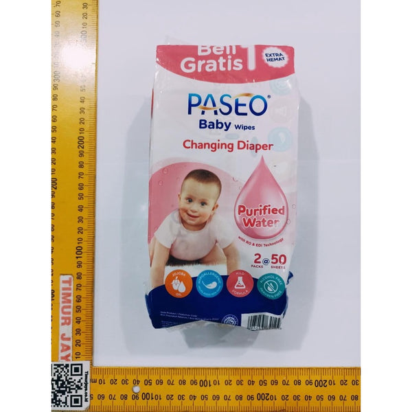 PASEO BABY WIPES BUY1get 1 Tissue tisue tisu basah bayi popok PINK