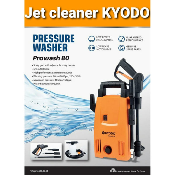 Jet Cleaner KYODO Prowash 80 / Alat Steam Cuci Motor 80 Cuci Mobil Motor High Preassure