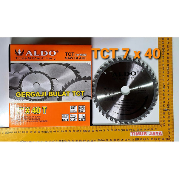 ALDO 7 In 40T Mata Potong TCT Kayu Gergaji Circular Saw Blade bosch