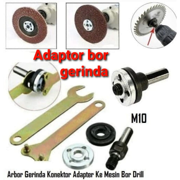 Adapter / Adaptor / Converter / Konverter Mesin Bor Ke Mesin Gerinda ADAPTOR BOR KE GERINDA / CONVERTER BOR JADI GERINDA / ADAPTOR