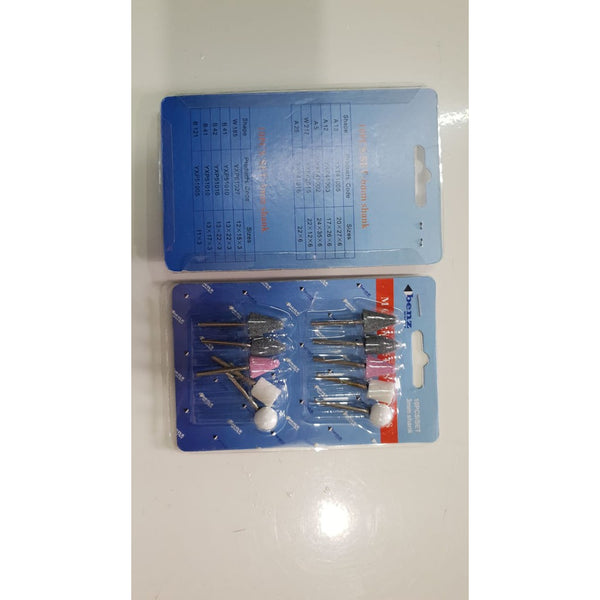 BENZ 3 mm Batu Gerinda Mini Mata Tuner Set 10 Pcs Mounted Stone mollar