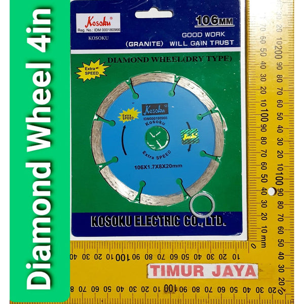 Kosoku Dry 4" Diamond Wheel / Mata Potong Keramik