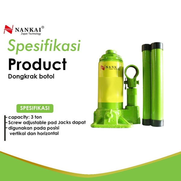 DONGKRAK BOTOL 3 TON MOBIL NANKAI