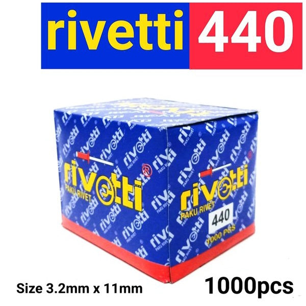 Nufoss 440 Paku Ripet 3,2 x 11mm Aluminium Rivet  isi 1000 Pcs
