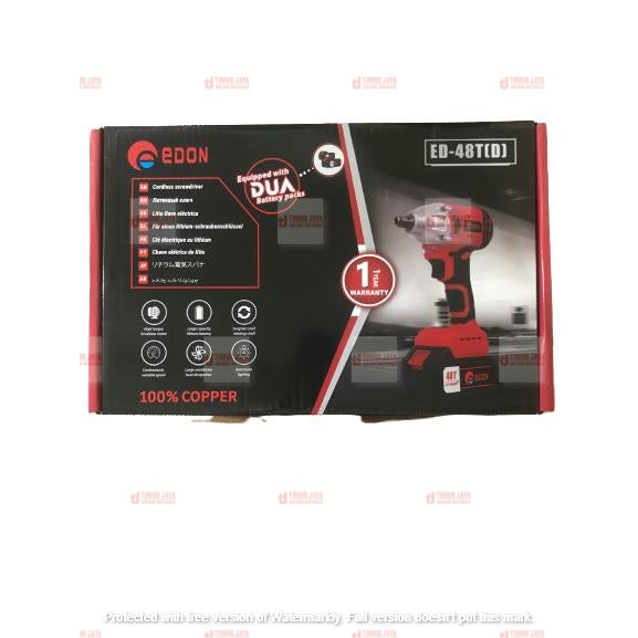 EDON 2 Baterai CORDLESS IMPACT WRENCH 48V Impact Batere jld sunc