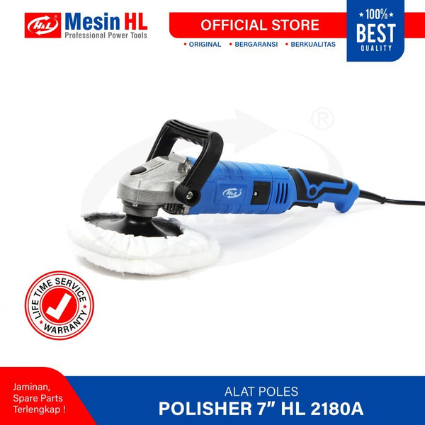 HL Mesin Poles 7 inch Polisher mobil car Variable Speed kecepatan